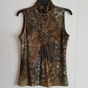 Rafaella Petite Beaded Boho Style Top